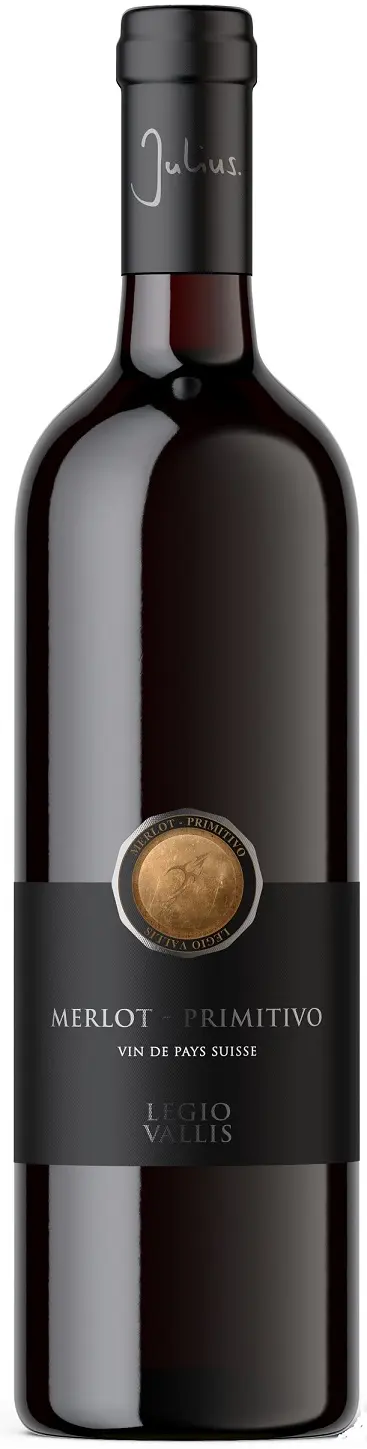 Merlot-Primitivo, Vin de Pays Suisse, Legio Julius by Vins et Vignobles Julius SA, Salgesch, 2024, MAGNUM 150cl