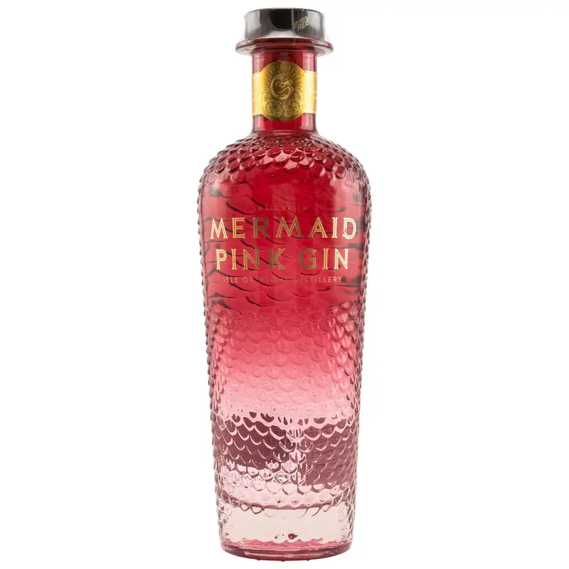 Mermaid Pink Gin Isle of Wight Small Batch Gin 70cl 38% Vol.