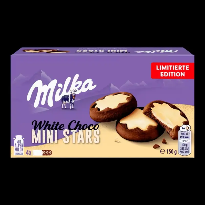 Milka White Chici Mini Stars 150g