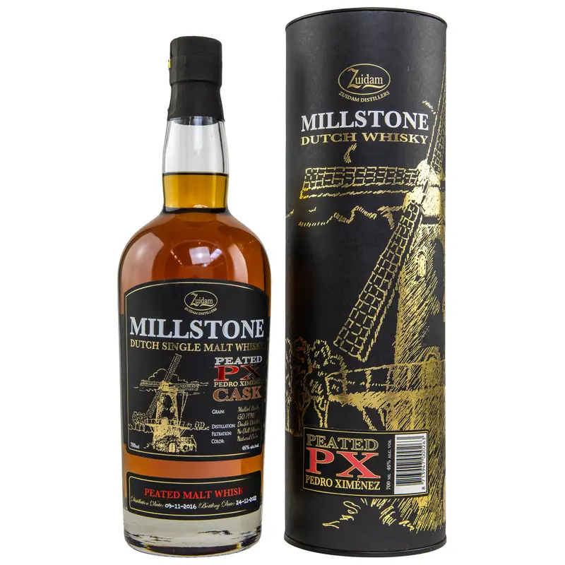 Millstone Peated PX - Dutch Single Malt - in Tube
