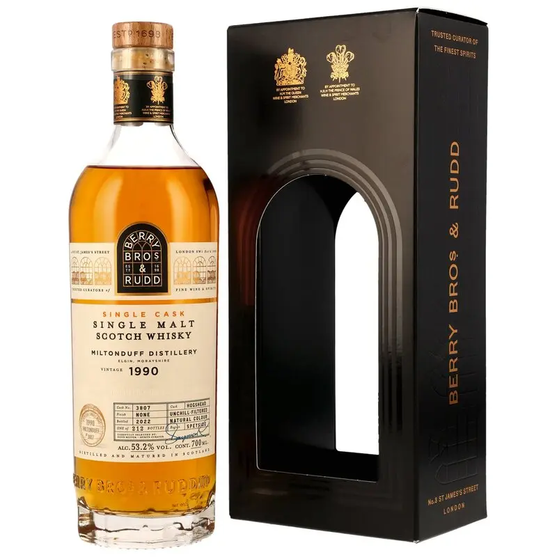 Miltonduff 1990/2022 - #3807 - (Berry Bros & Rudd)