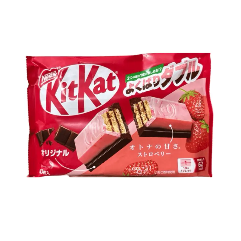 Mini Kit Kat à la Fraise et chocolat - NESTLE - 104g
