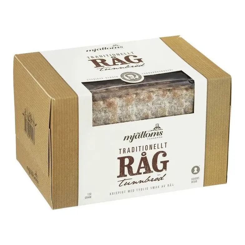 Mjälloms Rågtunnbröd - Thin Flatbread Rye 120g