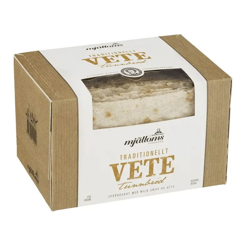 Mjälloms Tunnbröd Vete - Thin Flatbread Wheat 150g