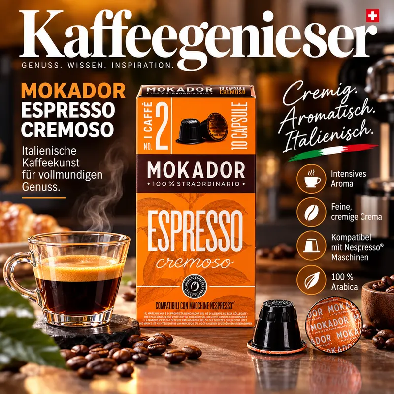 Mokador Cremoso 100 Nespresso® Original kompatible Kapseln