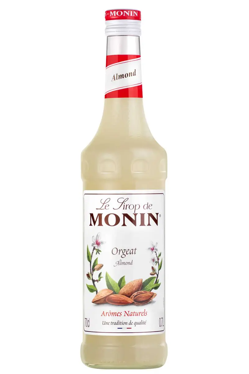 MONIN Sirup Mandel (Orgeat) – Marzipan- und Nougat-Aroma für Eistee & Cocktails