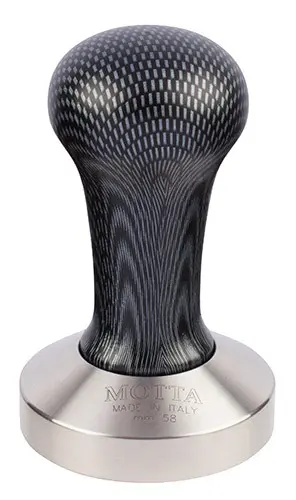 MOTTA Tamper flach "Karbonlook" 58mm