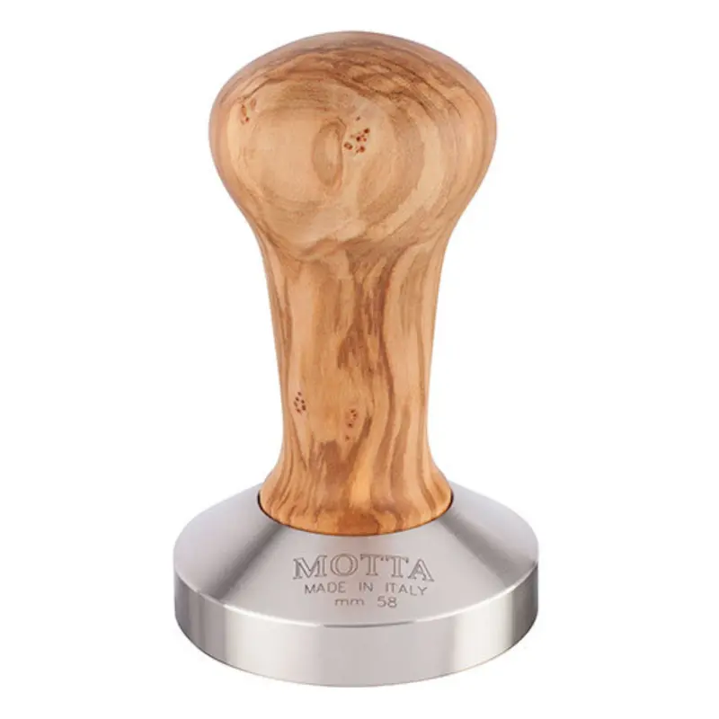 MOTTA Tamper flach "Olivenholz" 58mm
