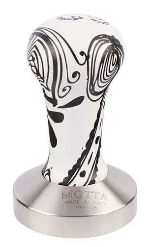 MOTTA Tamper flach "Schwarz-Weiss" 58mm