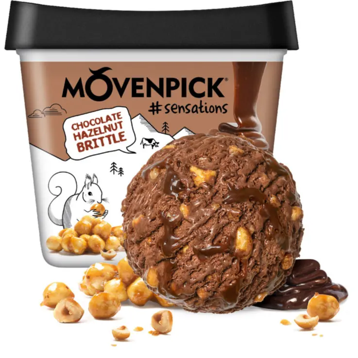 Movenpick Chocolate Hazelnut Brittle 165ml