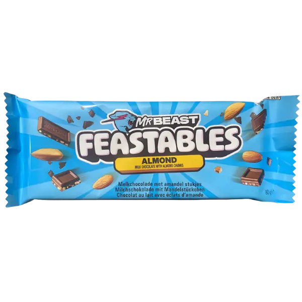 Mr Beast Feastables Almond Chocolate Bar – 60 g