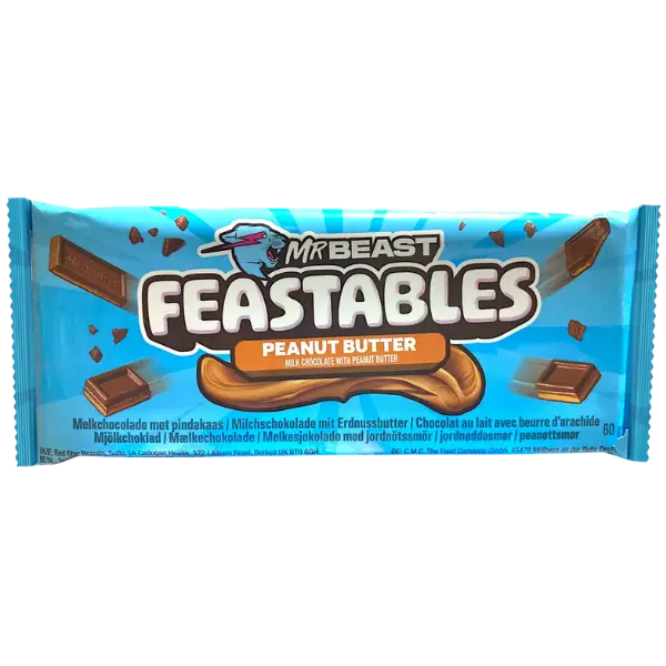 Mr Beast Feastables Peanut Butter – 60 g