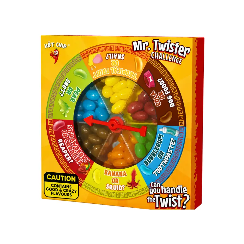 Mr. Twister Challenge – Roulette de bonbons aux saveurs surprises – 120 g