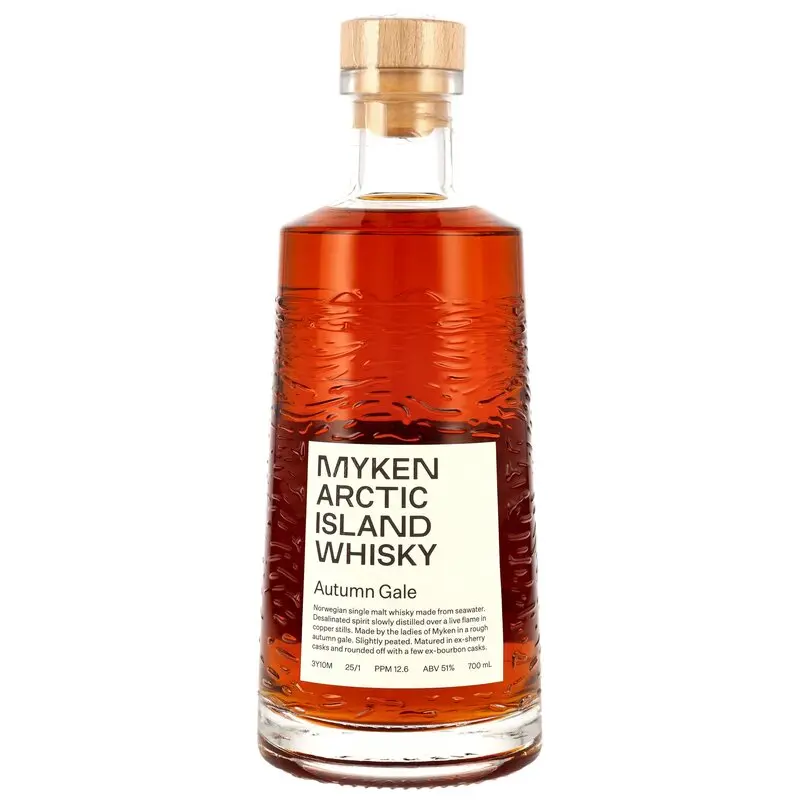 Myken Autumn Gale - Arctic Island Single Malt Whisky - 3 y.o. - Sherry & Bourbon Casks