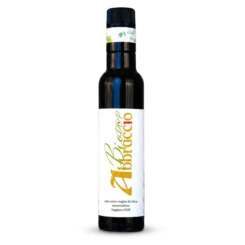 Natives Bio-Olivenöl Extra Monokultivar Olivastra Seggianese DOP - Flasche 250ml Abbraccio