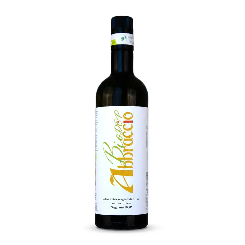 Natives Bio-Olivenöl Extra Monokultivar Olivastra Seggianese DOP - Flasche 750ml Abbraccio