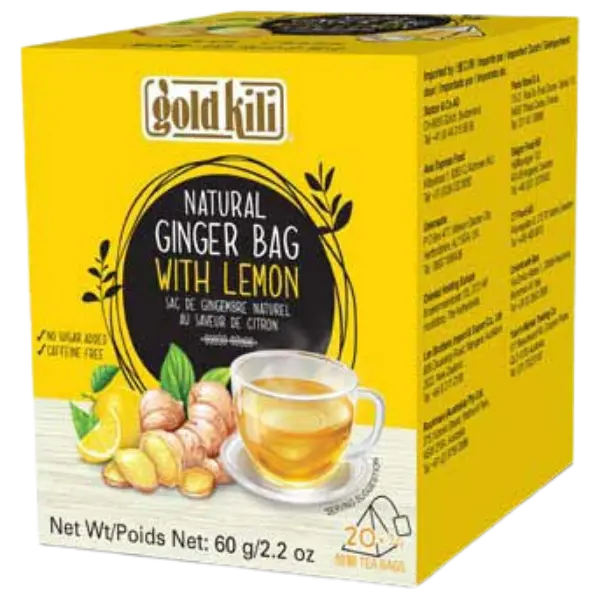 Natural Ginger Bag with Lemon - 20 Bags - 360 g