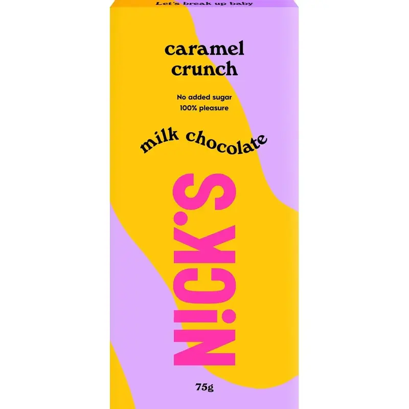 Nick's Mjölkchoklad Mandelkrokant - Milk Chocolate Bar 75g