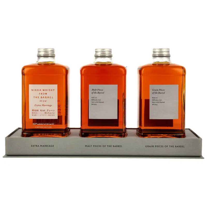 Nikka from the Barrel Limited Edition 3 Bottle Assort (Extra Marriage/Malt Pieces/Grain Pieces)