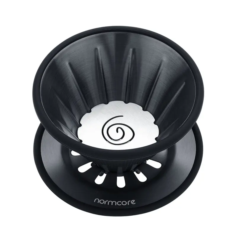 Normcore 2-in-1 Pour-Over Dripper (Schwarz/Silber)