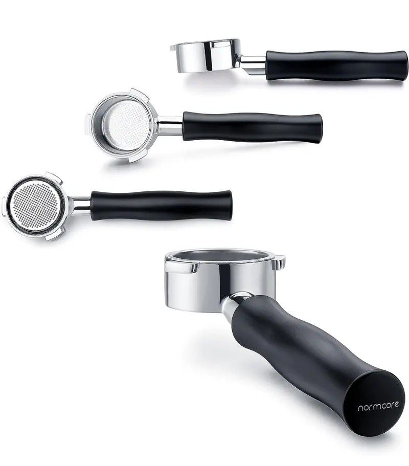 Normcore Bodenloser Siebträger 51 mm (DeLonghi Dedica, Smeg, La Pavoni)