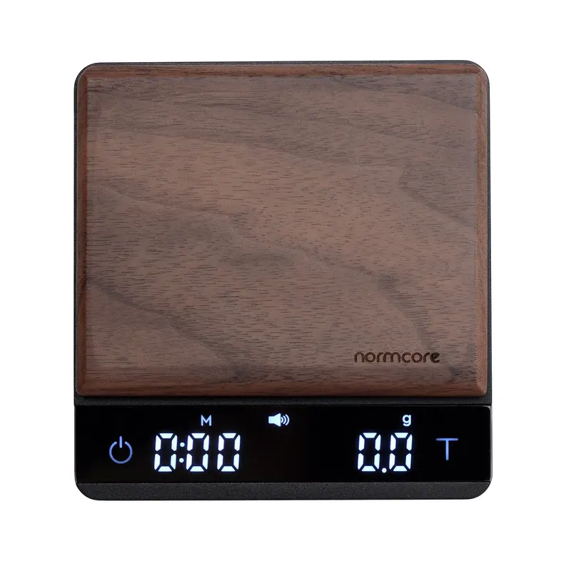 Normcore Kaffeewaage mit Nussbaum (Pocket Scale)