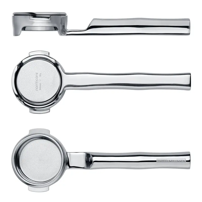 Normcore Lay-Flat Bodenloser Siebträger (Edelstahl-Set)