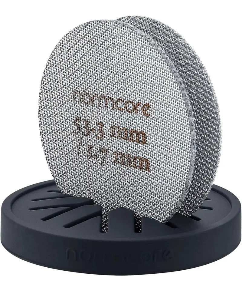 Normcore Puck Screen 53.3 mm – 2 Stück (1,7 & 1,0 mm) mit Ständer