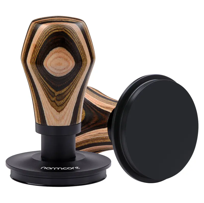 Normcore Tamper Druckregulierend Titan PVD Gemustertes Holz