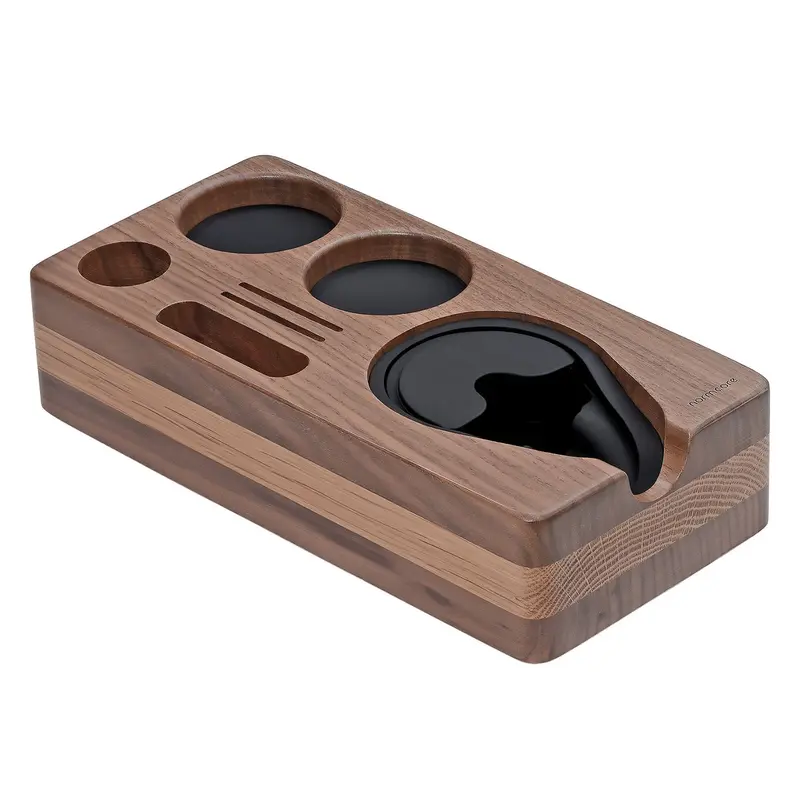 Normcore Tampingstation Massivholz Nussbaum