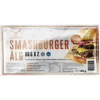 Norrlandsvilt Smashburger Älg - Moose burger 2p 180g