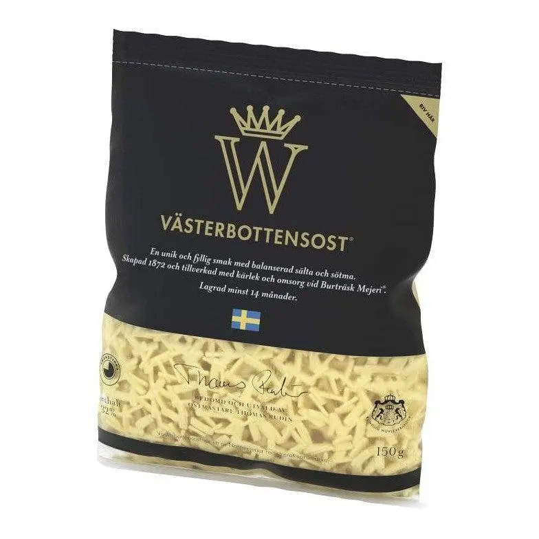 Norrmejerierna Västerbottensost Riven - Matured Cheese Grated ca 150g