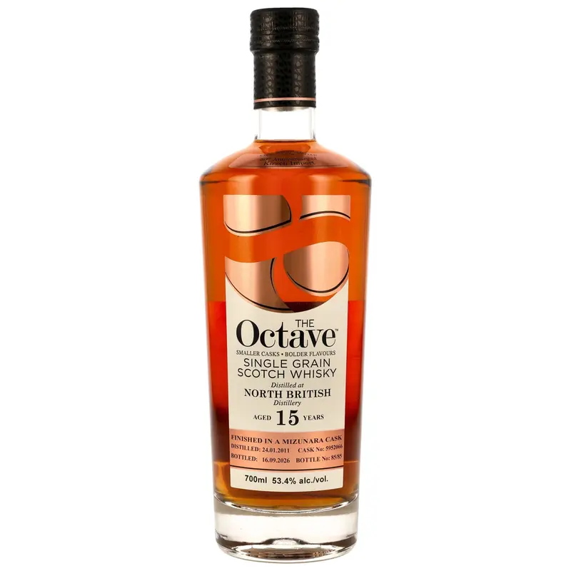 North British 2011/2026 - 15 y.o. - Mizunara Cask Finish #5952066 -The Octave - 50th Anniversary Kirsch Import