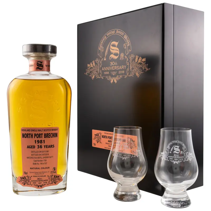 North Port Brechin 1981/2018 30th Anniversary + 2 Gläser