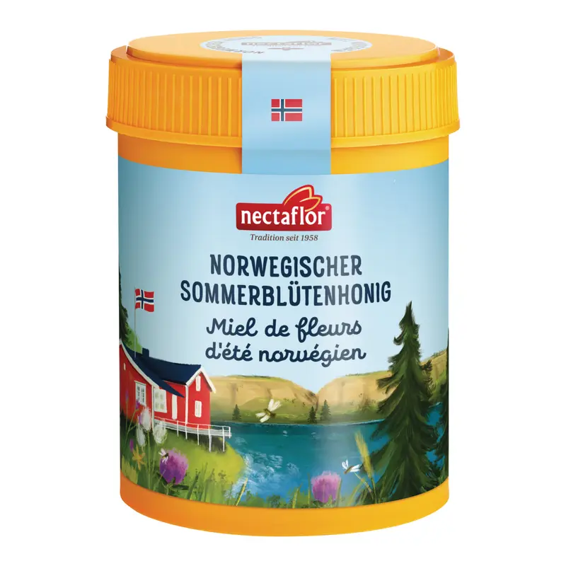 Norwegischer Sommerblütenhonig kristallin