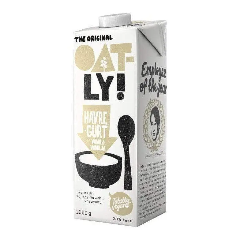 Oatly Havregurt Vanilj - Oat Gurt Vanilla 1 l