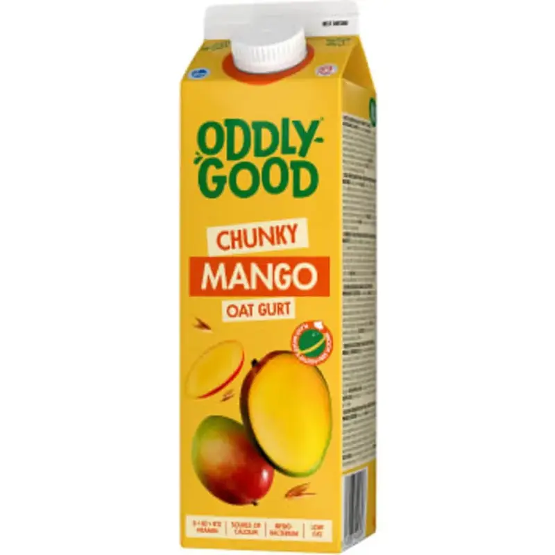 Oddlygood Havregurt Mango - Oatmeal Mango - 1l