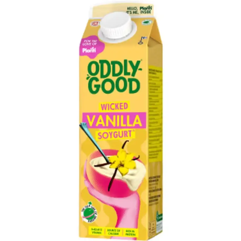 Oddlygood Mellanmål Soygurt Vanilj - Yogurt Vanilla - 1l