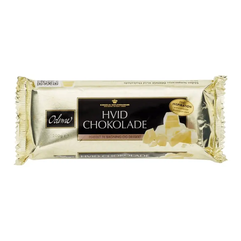 Odense Vit Blockchoklad - White Baking-Chocolate 200g