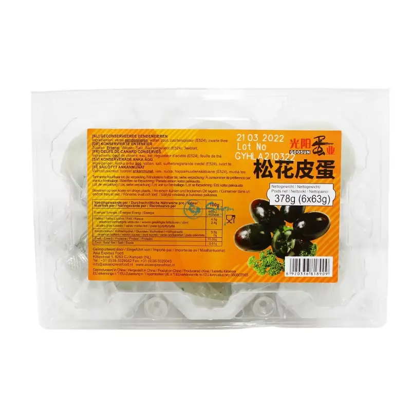 Œufs de cent ans- GOOSUN - 63g x 6 pièces