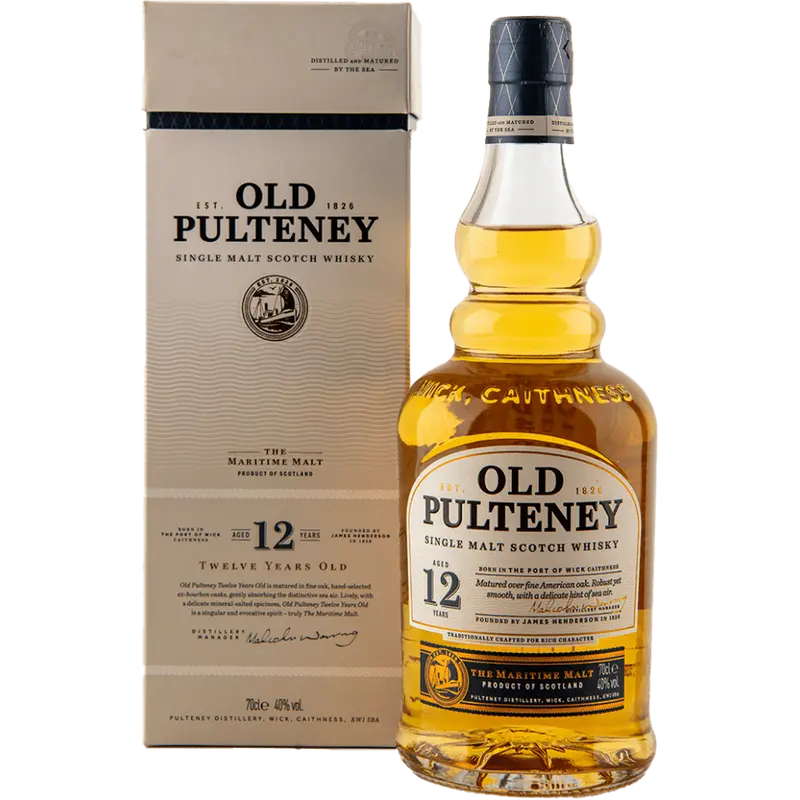 Old Pulteney 12 Years Bourbon Cask Single Malt Whisky 40%