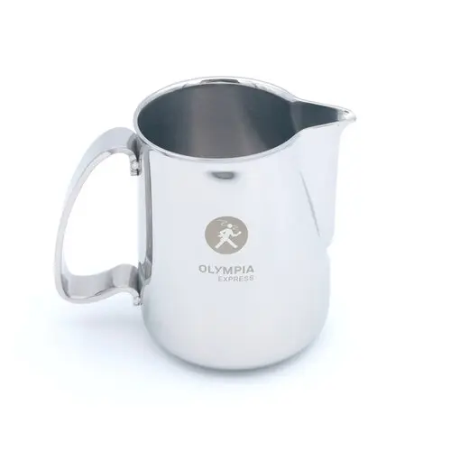 Olympia Express Schaumkännchen 30cl – Edelstahl, lasergraviertes Logo