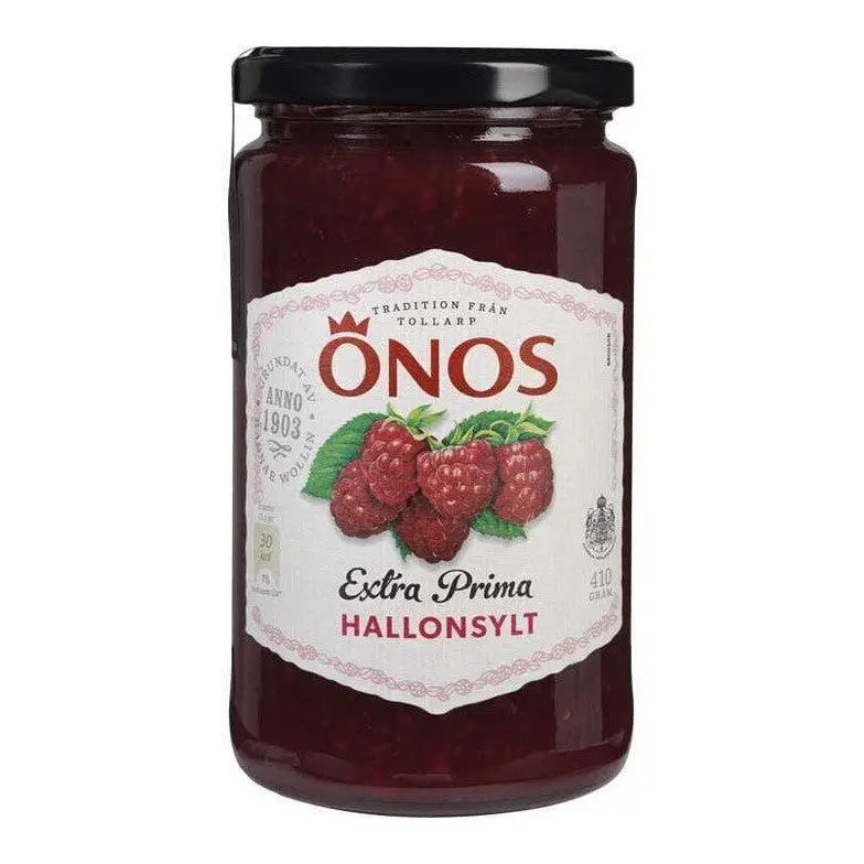 Önos Hallonsylt Extra Prima - Raspberry Jam 410 g