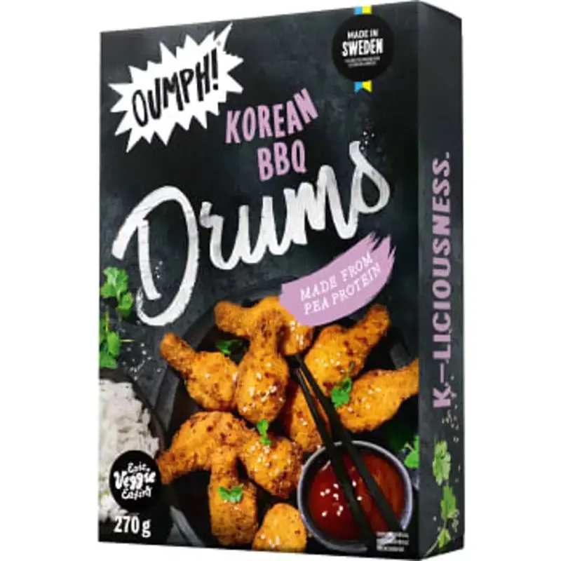 Oumph! Korean BBQ Drums Fryst - Frozen Korean BBQ Drums - 270g