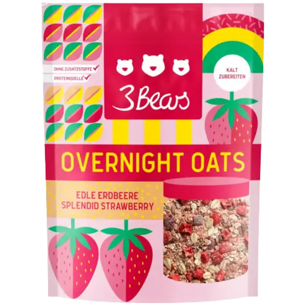 Overnight Oats Premium Strawberry - 400 g