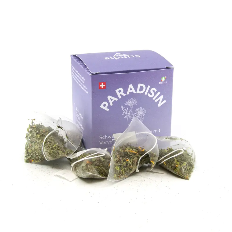 PARADISIN – Schweizer Alpenkräutertee mit Verveine & Kornblumen (BioSuisse)