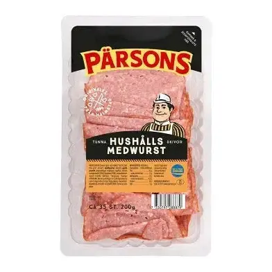 Pärsons Hushållsmedvurst Skivad - Sliced Smoked Sausage 200g