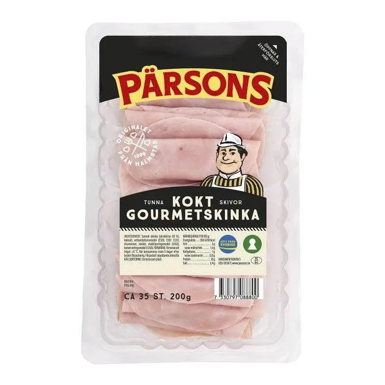 Pärsons Kokt Gourmetskinka  - Sliced Cooked Ham 200g
