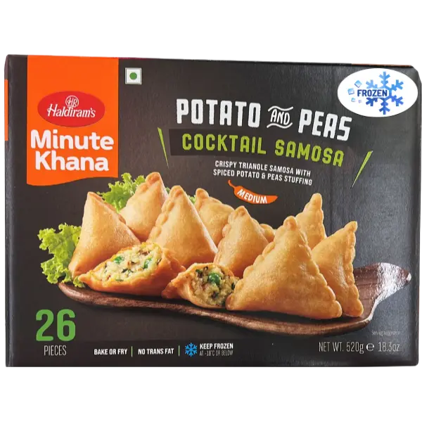 Peas & Potato Cocktail Samosa 26 stk Frozen - 520 g