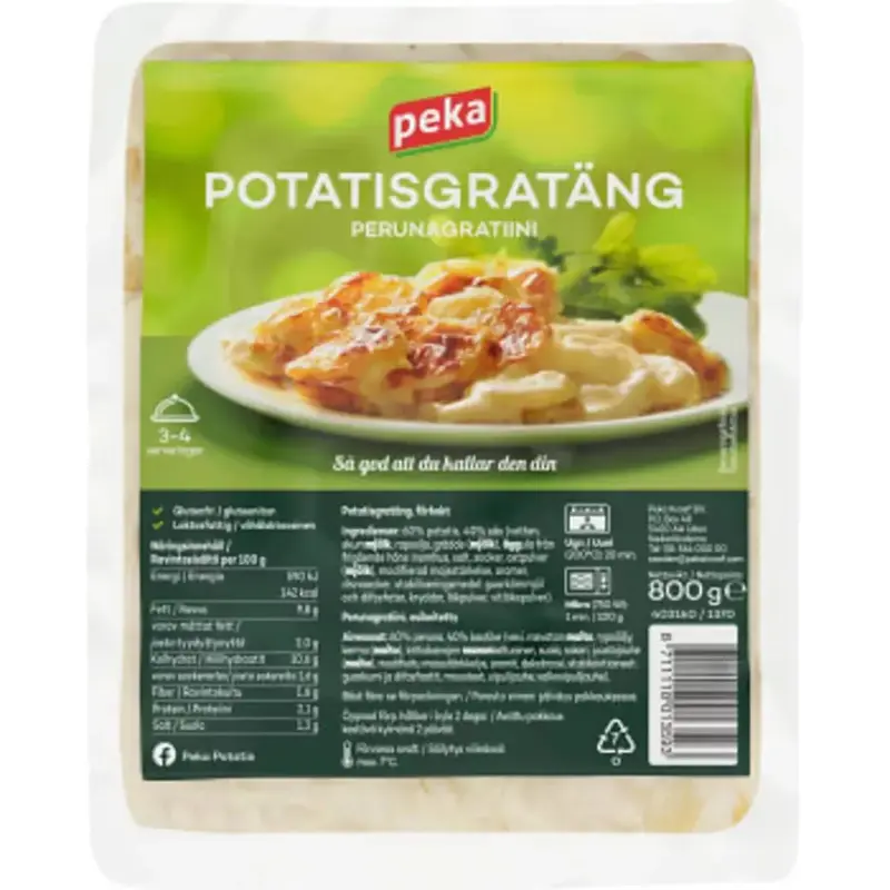 PEKA Potatisgratäng - Potato gratin - 800g